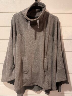 UGG Pichot Double Knit Funnel Neck Pullover Poncho - M/L